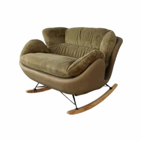 Khaki & Khaki Double rocking chair