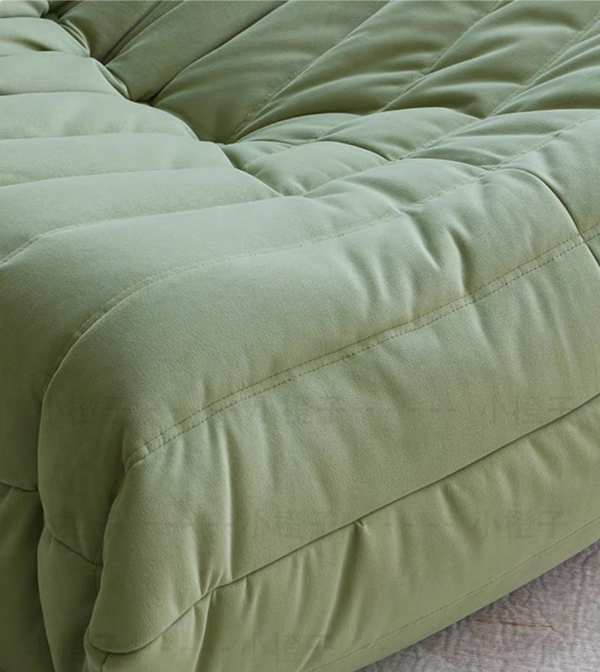 Green Fireside Velvet Sofa+Pillow+Ottoman - Image 8