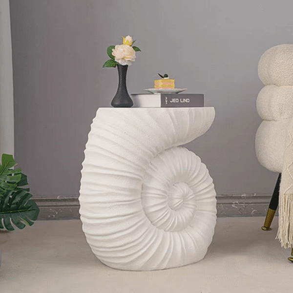 AMG Melbourne Furniture White Snail table coffee table