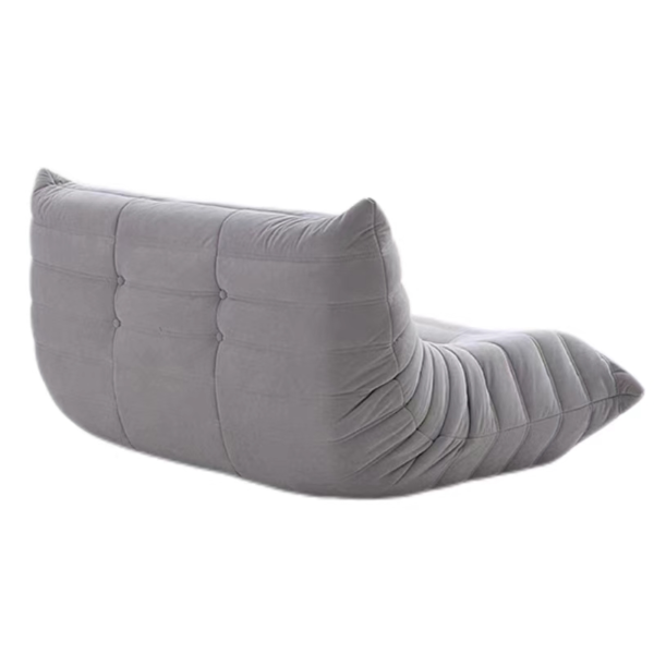 Light Grey Velvet Caterpillar Sofa 11# - Image 4