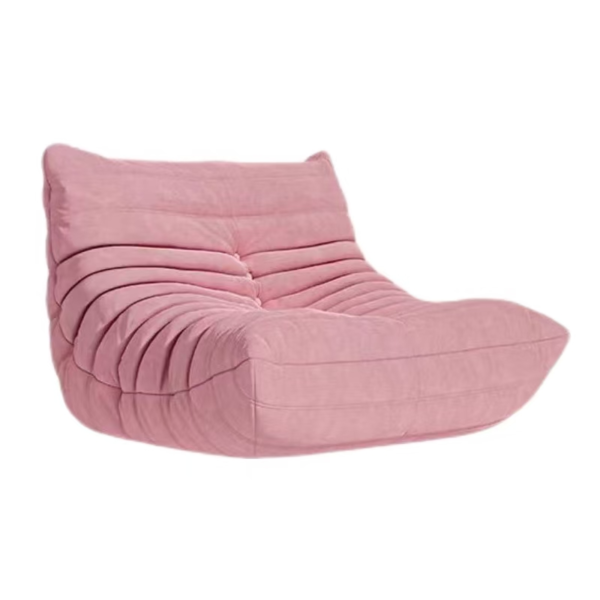 Pink Velvet Caterpillar Sofa - Image 5