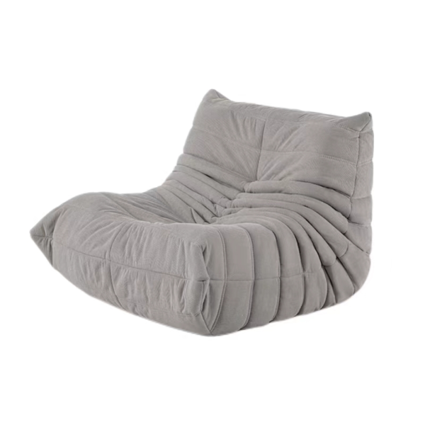 Light Grey Velvet Caterpillar Sofa 11#