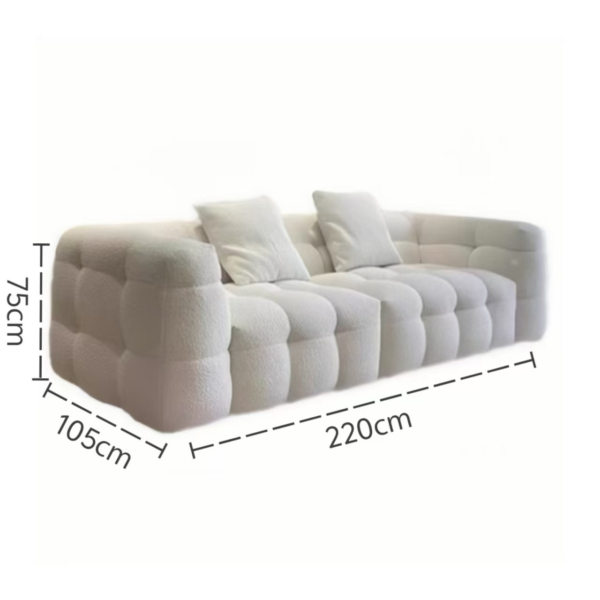 Ivory  Marshmallow Sofa 180 - Image 2