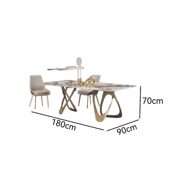 High-End Sintered Stone Dining Table 180 - Image 2