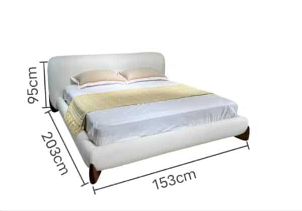 Snow Velvet Plush Bed Frame 153 - Image 2