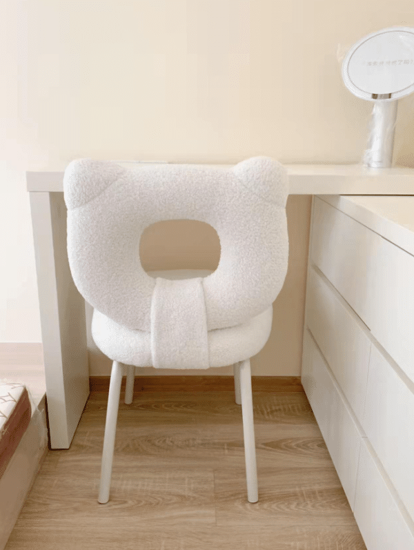 Shearling Teddy Bear Dressing Chair 45 - Image 6