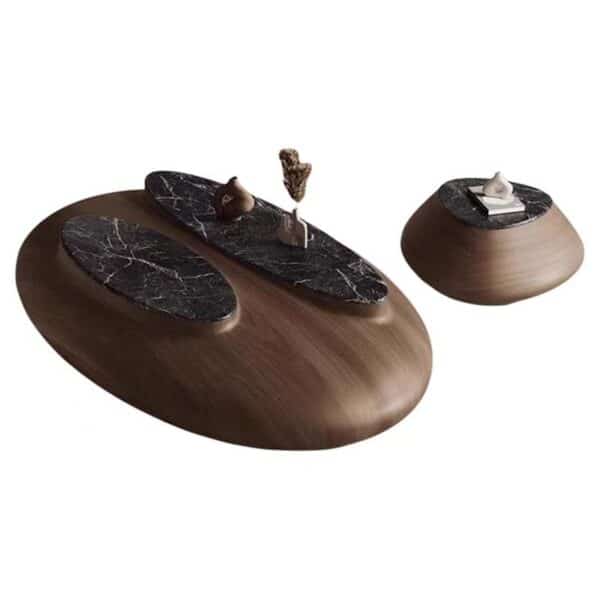 Pebble-shaped design coffee table