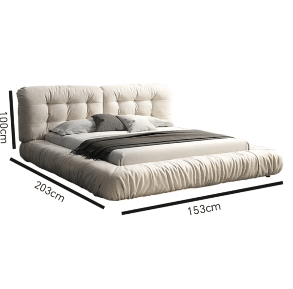 White Plush Cloud Bed Frame 153 - Image 2