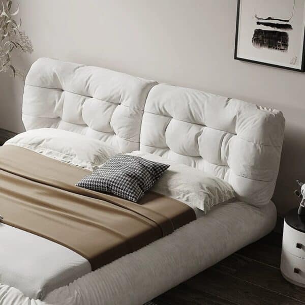 White Plush Cloud Bed Frame 183 - Image 4