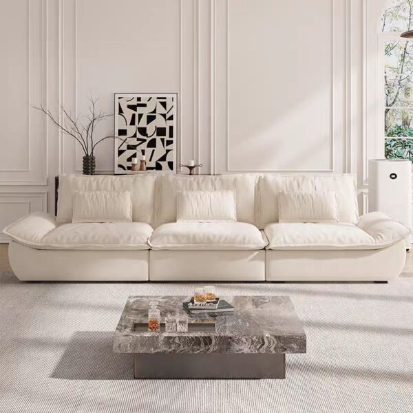 White Adjustable Sailboat Sofa 240 - Image 5