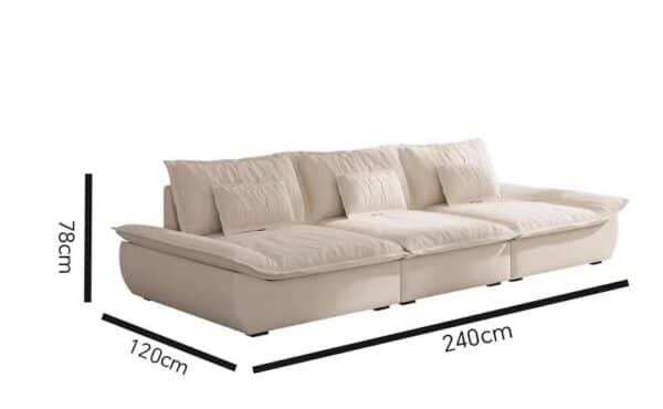 White Adjustable Sailboat Sofa 240 - Image 2